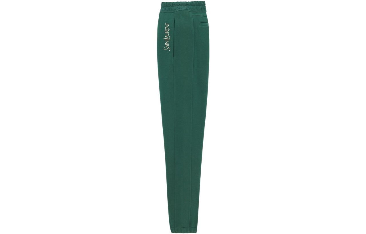 SAINT LAURENT Logo Embroidered Drawstring Sweatpants