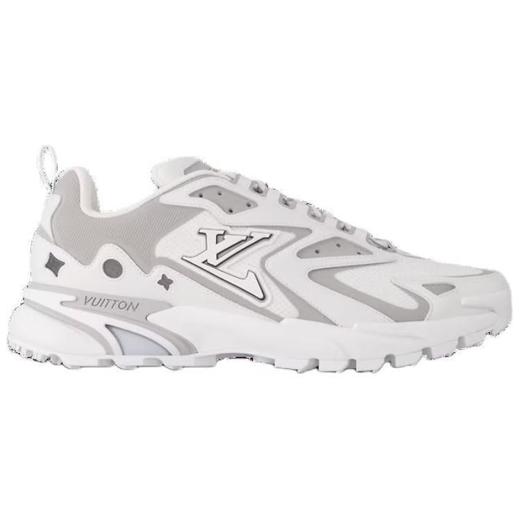 LOUIS VUITTON Runner Tatic Low-Top Casual Shoes Men's Gray White