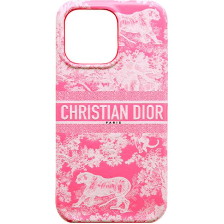 DIOR Leather Material Dior Travel Collection Juicy Print Smooth Phone Cases Compatible With IPhone 13 Pro