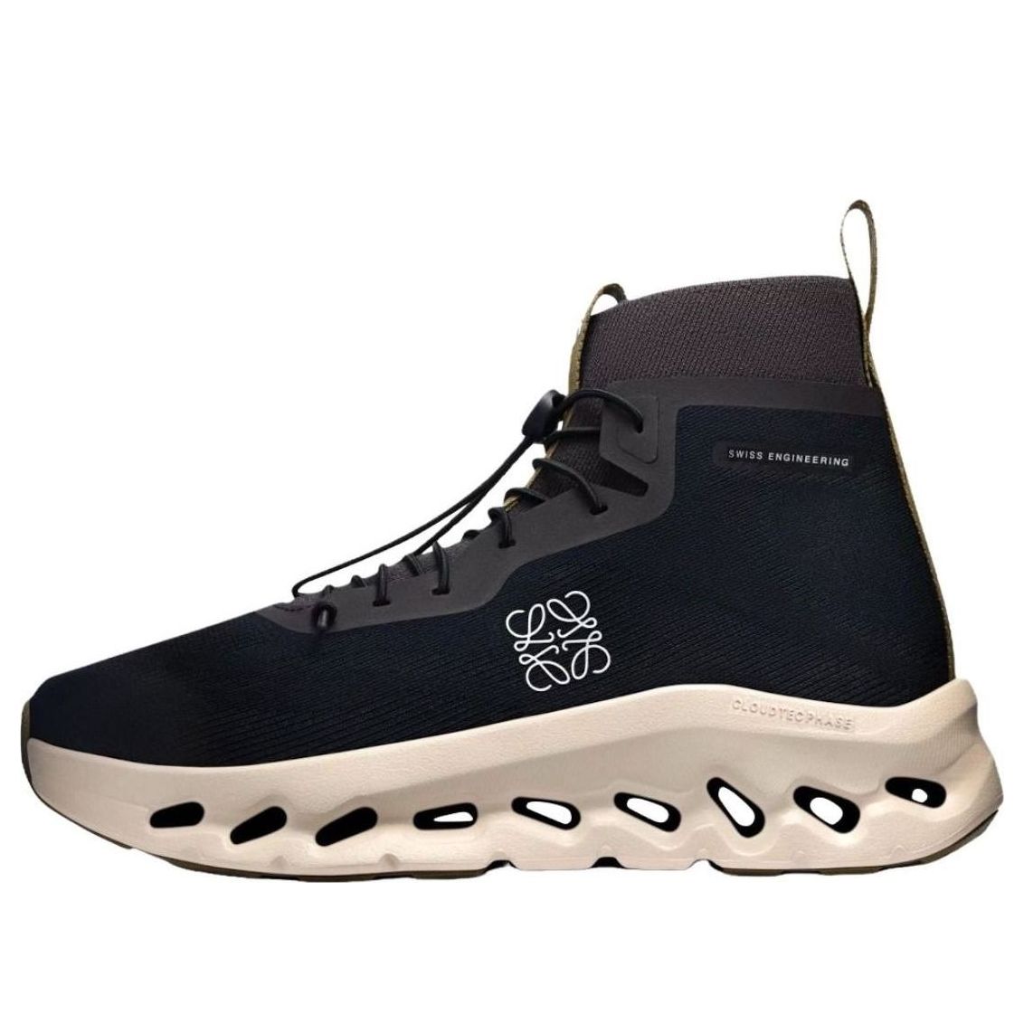 (WMNS) On Running x Loewe Cloudtilt Hi 'Black Oatmeal Olive' 3WG10765483