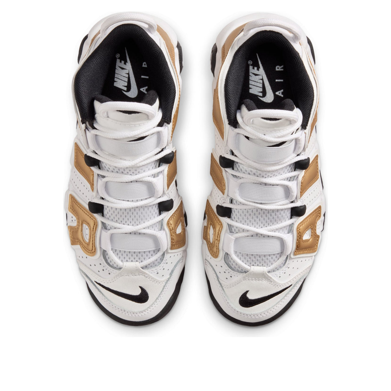 (GS) Nike Air More Uptempo 'White Metallic Gold Black' IO7601-171
