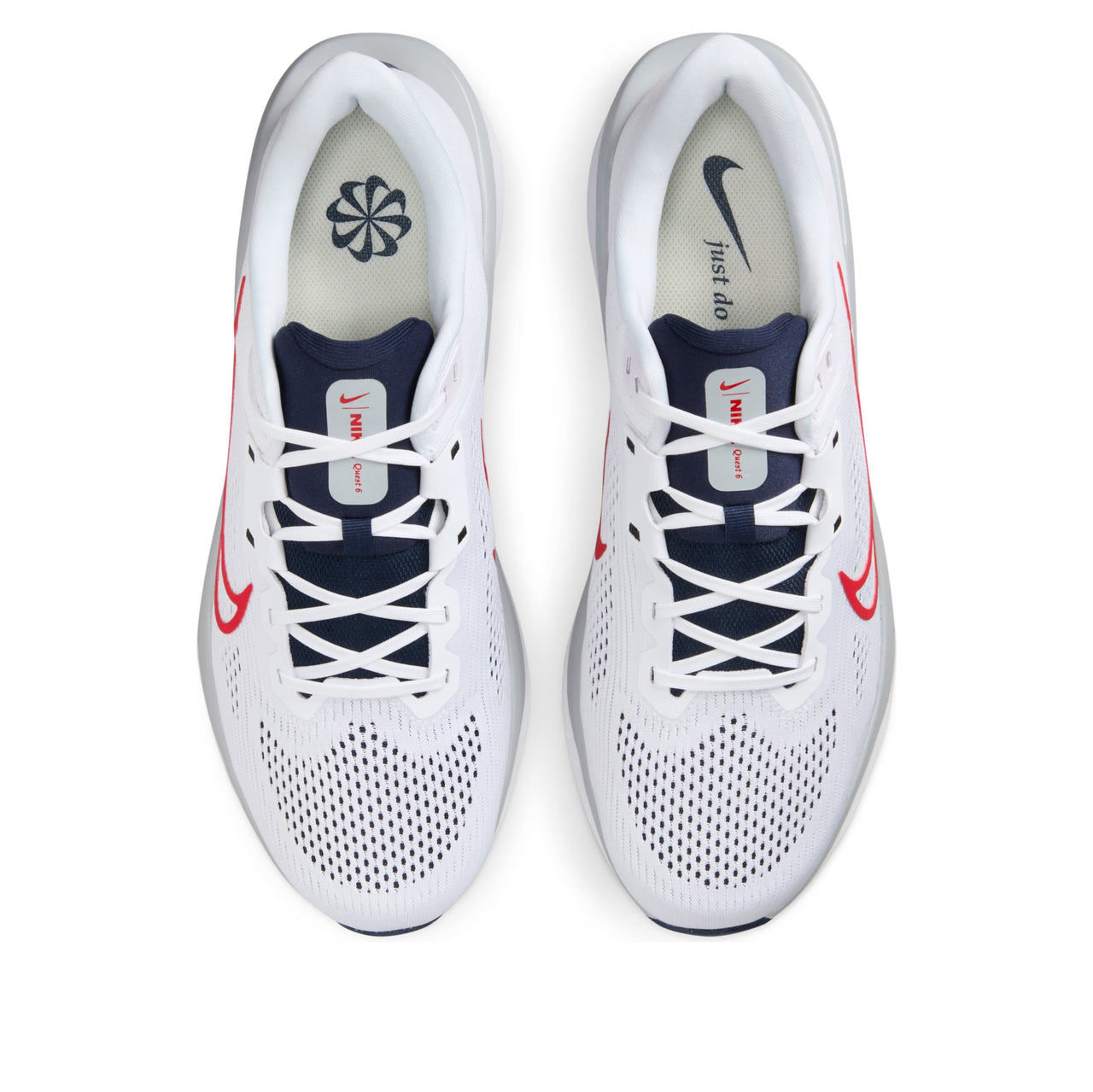 Nike Quest 6 'White University Red Obsidian' FD6033-107