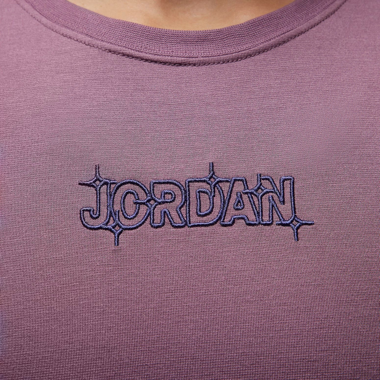 (WMNS) Air Jordan Slim Graphic T-Shirt 'Sky J Mauve/Sky J Purple' FD7241-508