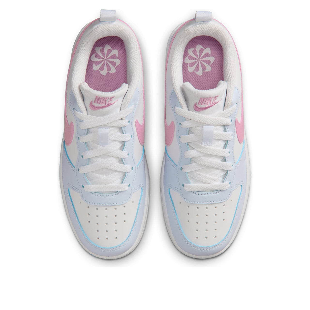 (GS) Nike Court Borough Low Essential+ 'White Rising Pink' IQ2725-101
