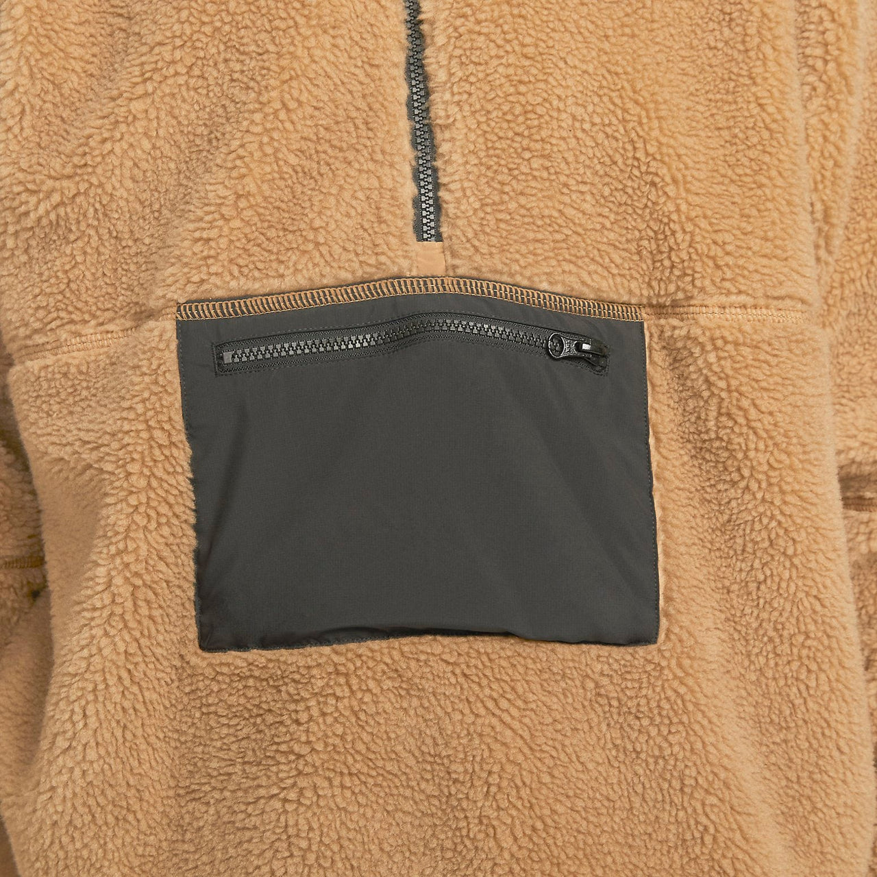 Nike 1/2-Zip Anorak Club Fleece Sherpa Jacket 'Brown' DQ4880-258