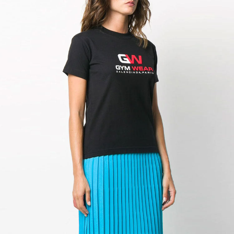 Balenciaga Printing Round-neck Black 620941TIVD51000