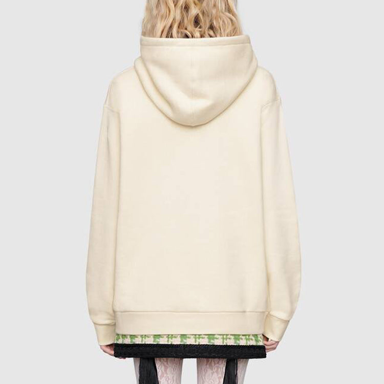 (WMNS) Gucci Logo Teddy Bear Printing Pattern Loose White 469251-X9N17-9101