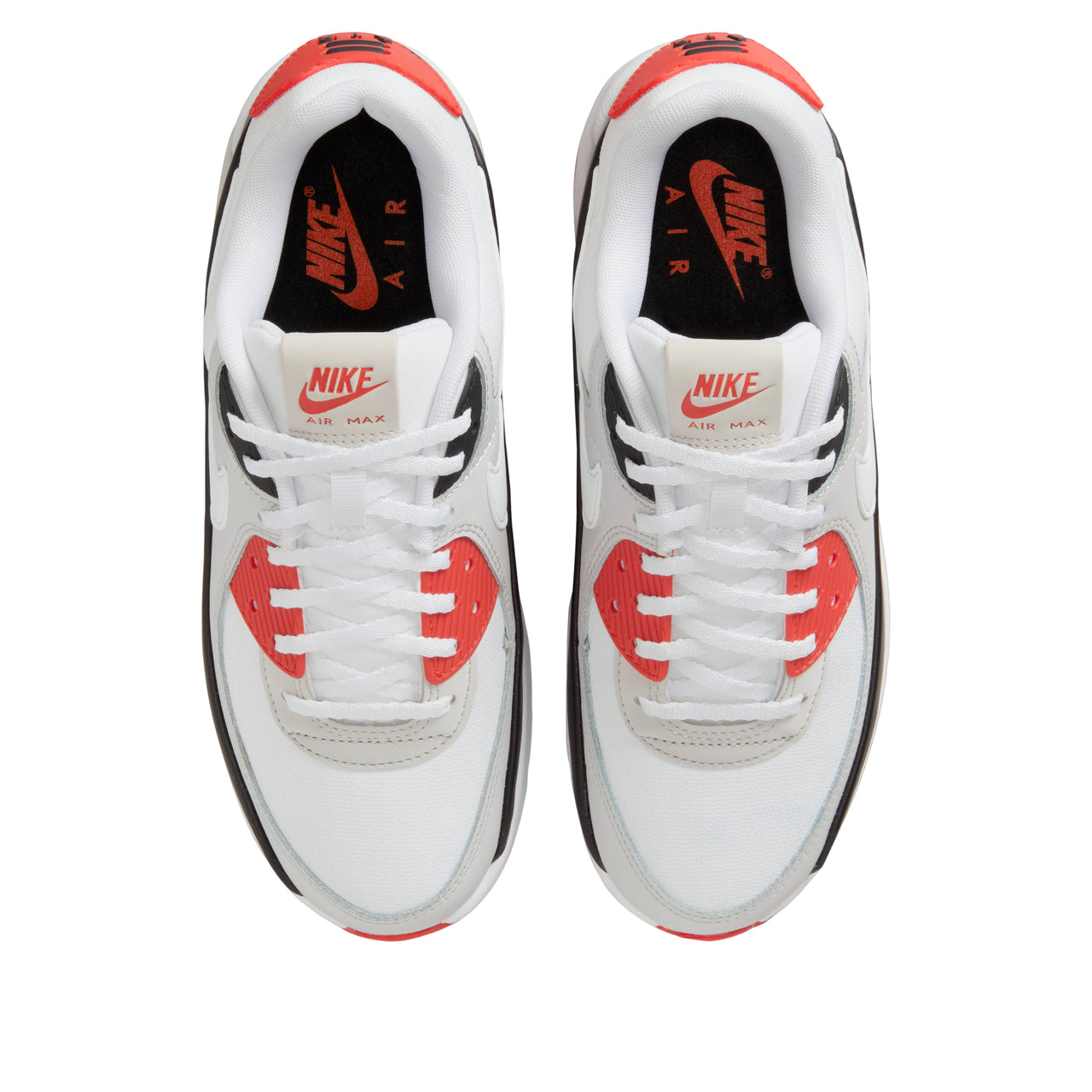 (WMNS) Nike Air Max 90 LV8 'White Black Picante Red' FD4328-114
