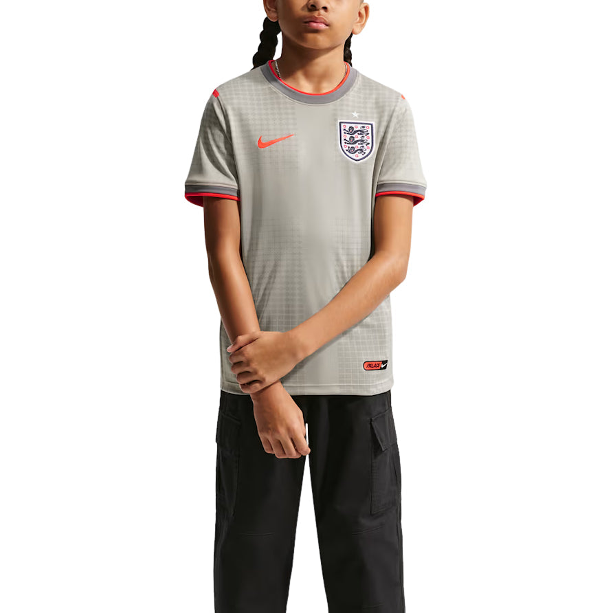 (GS) Nike x England x Palace Cryoshot T-Shirt 'Pewter Grey Bright Crimson' IB5404-052