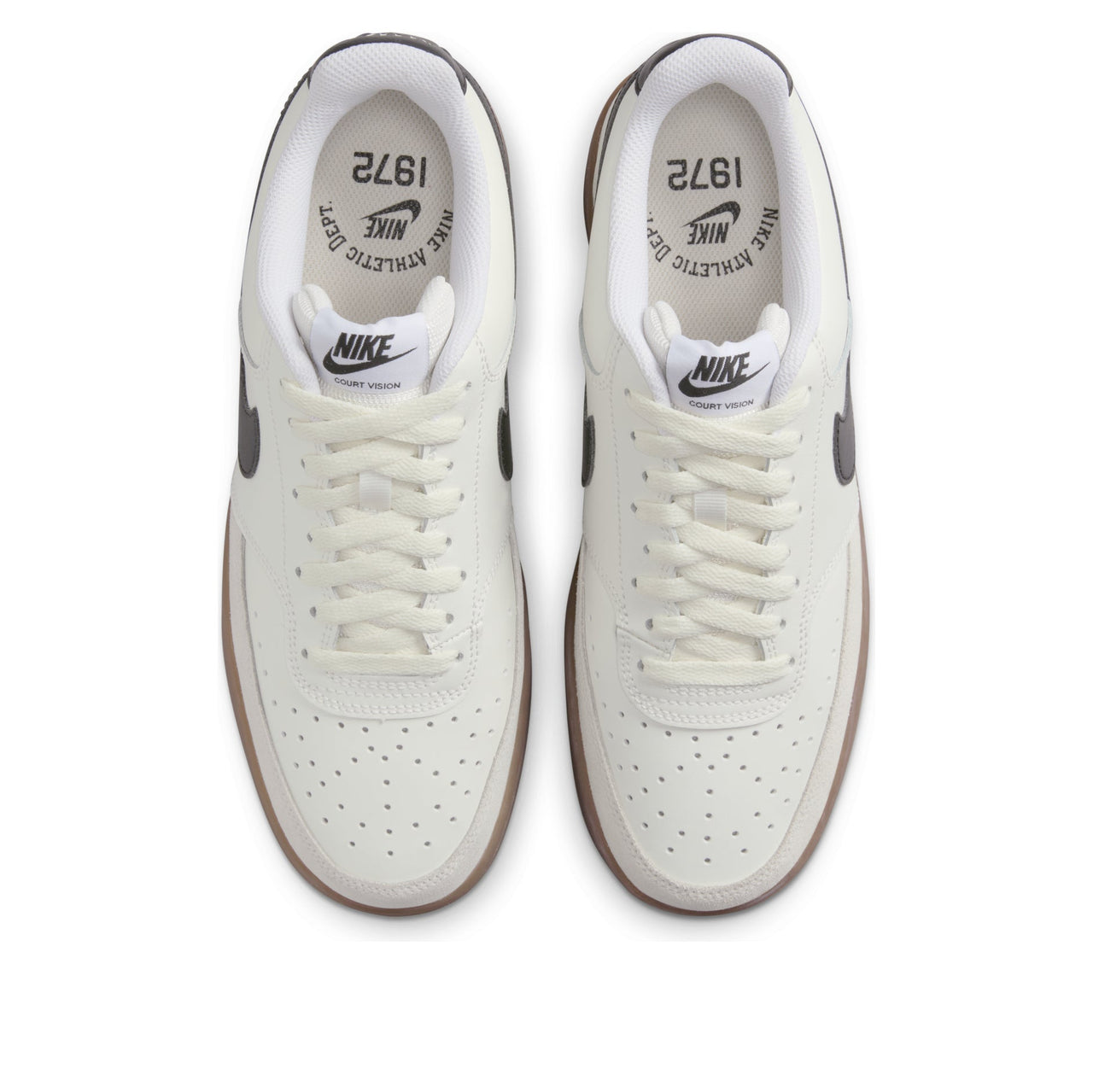 Nike Court Vision Low Shoes 'Sail Light Brown White Black' FQ8075-133