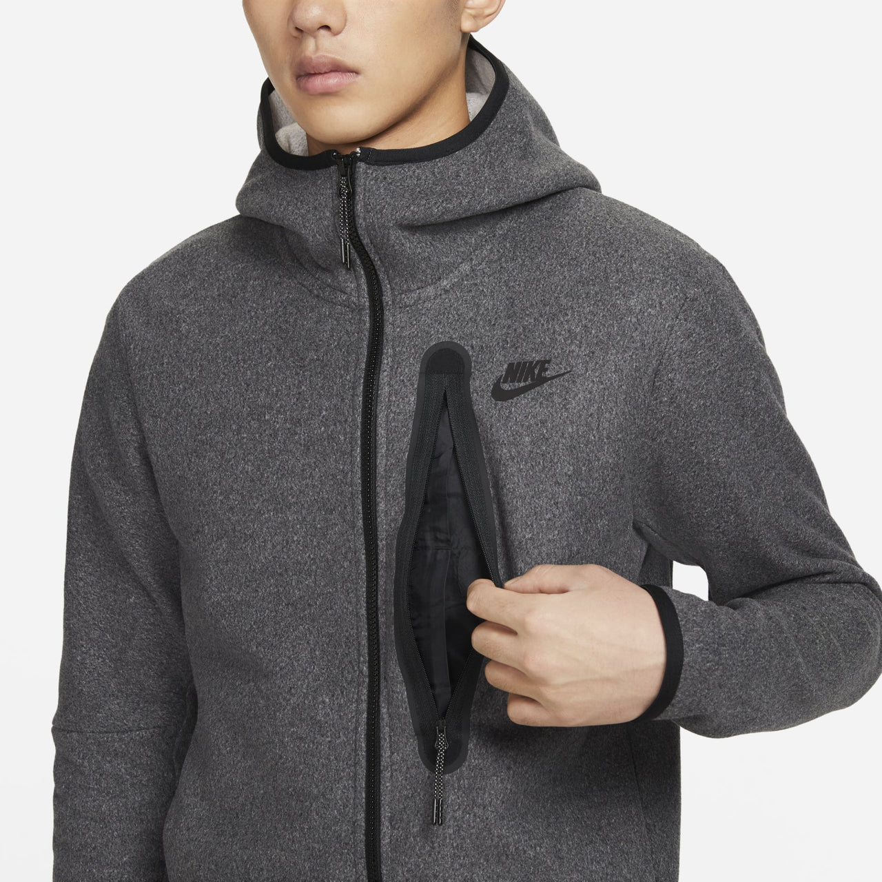 Nike Sportswear Tech Fleece Full-Zip Winterized Hoodie 'Grey' DQ4802-010