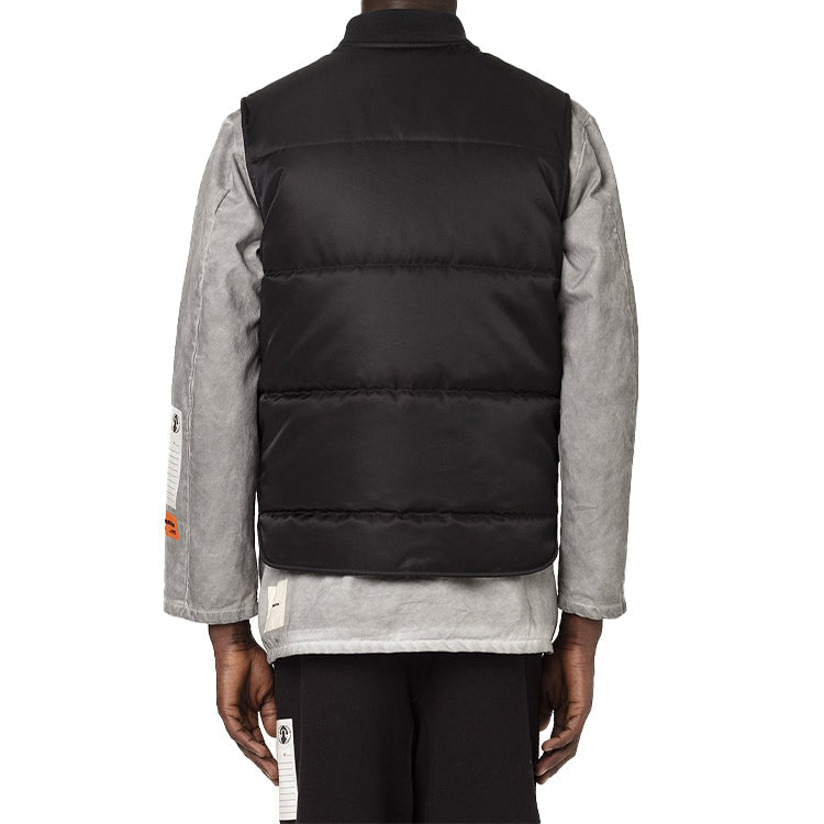 Men's HERON PRESTON Functional Sleeveless Vest Jacket Black HMEA049F20FAB0031000