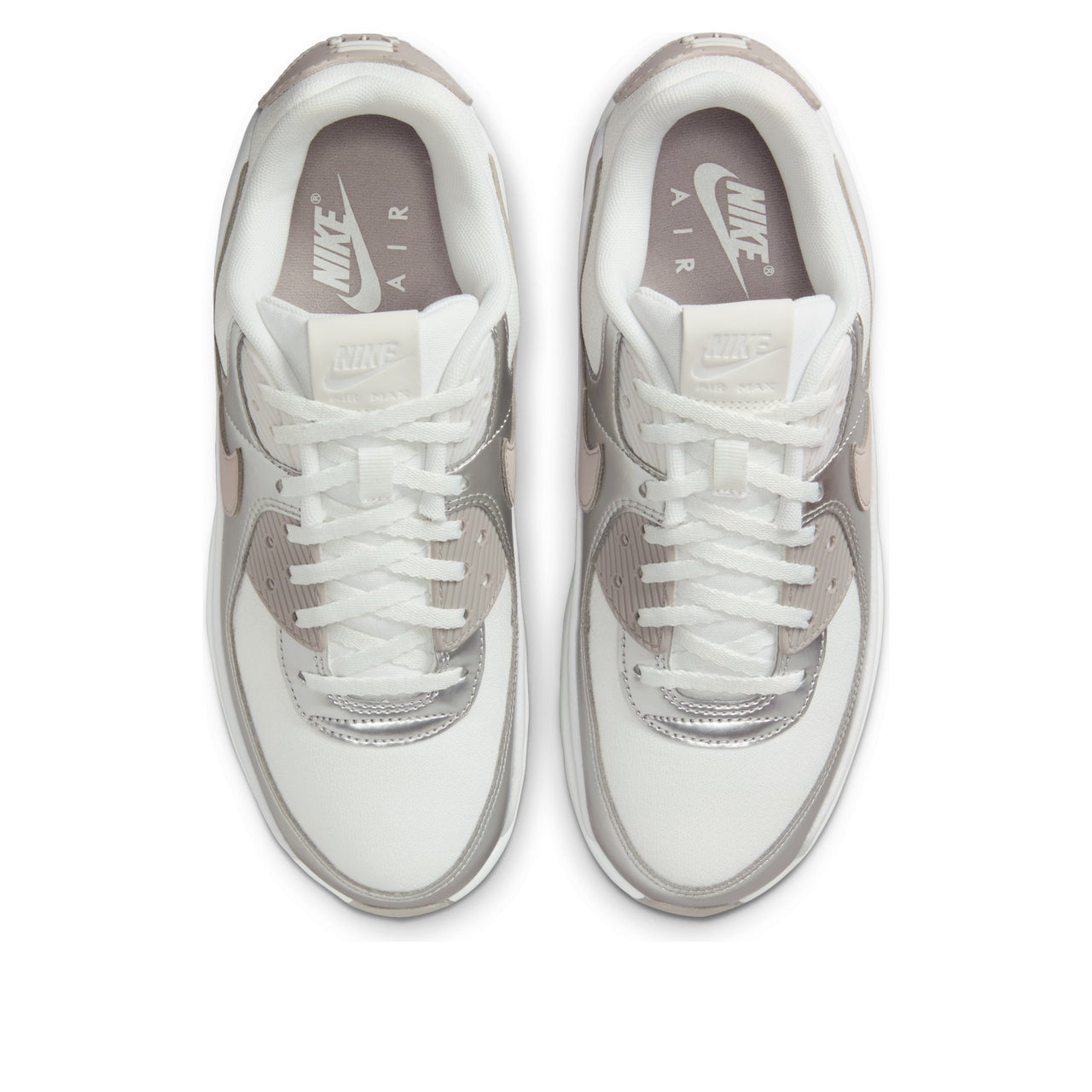 (WMNS) Nike Air Max 90 LV8 'Summit White Bust Gray Metallic Platinum' IB0170-101