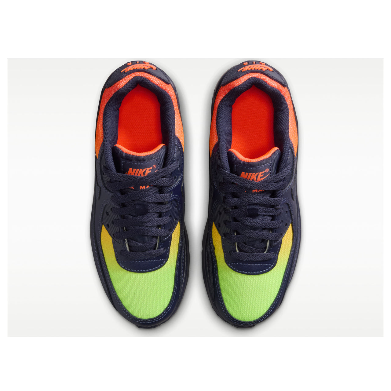 (GS) Nike Air Max 90 LTR 'Lemon Venom Hyper Crimson Laser Orange' CD6864-701