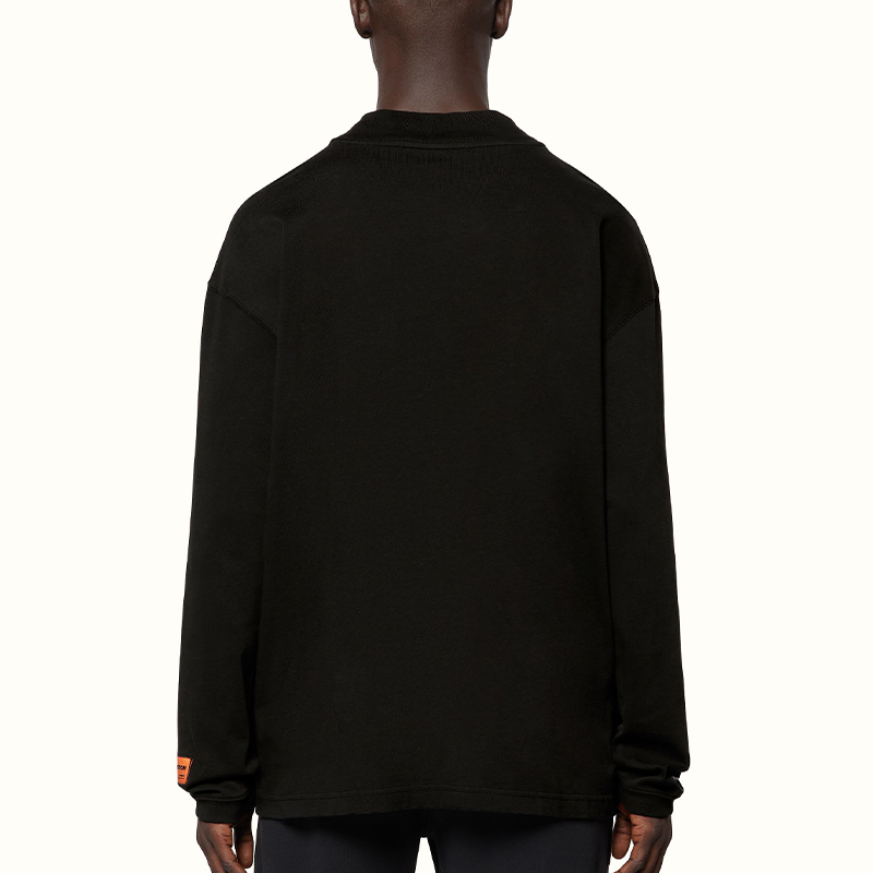 HERON PRESTON CTNMB Long-Sleeve Turtleneck T-shirt 'Black' HMAB017C99JER0011001
