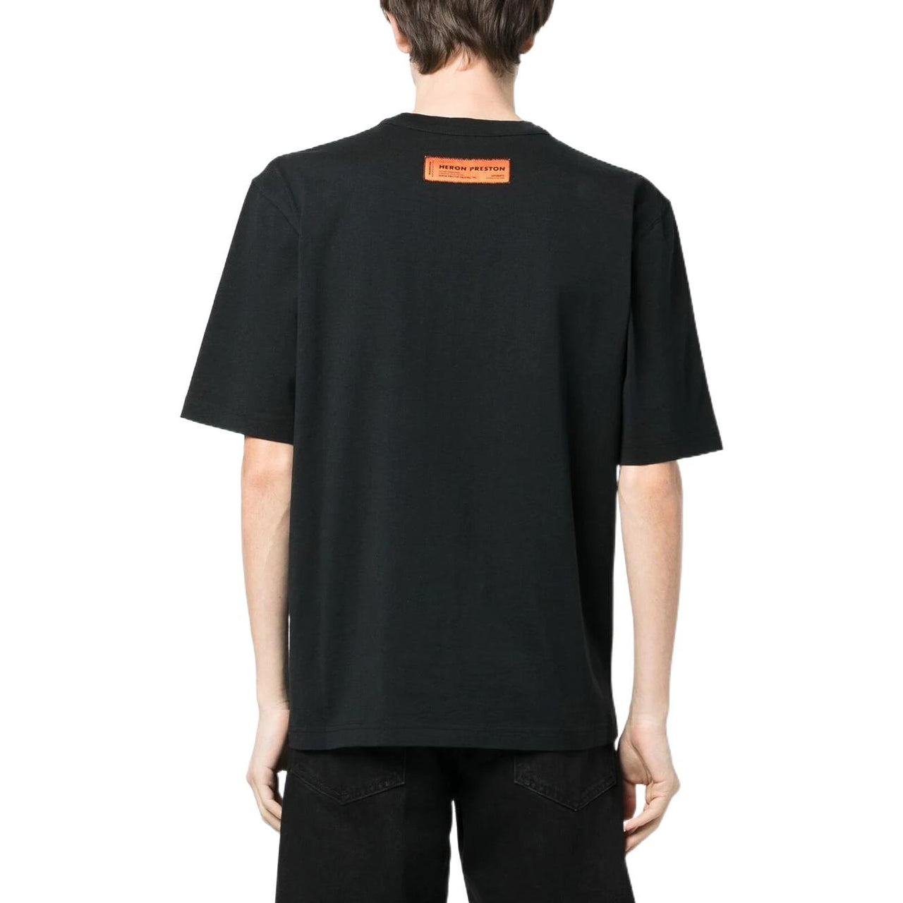 HERON PRESTON FW22 Logo HPNY T-shirt 'Black White' HMAA032C99JER0051001