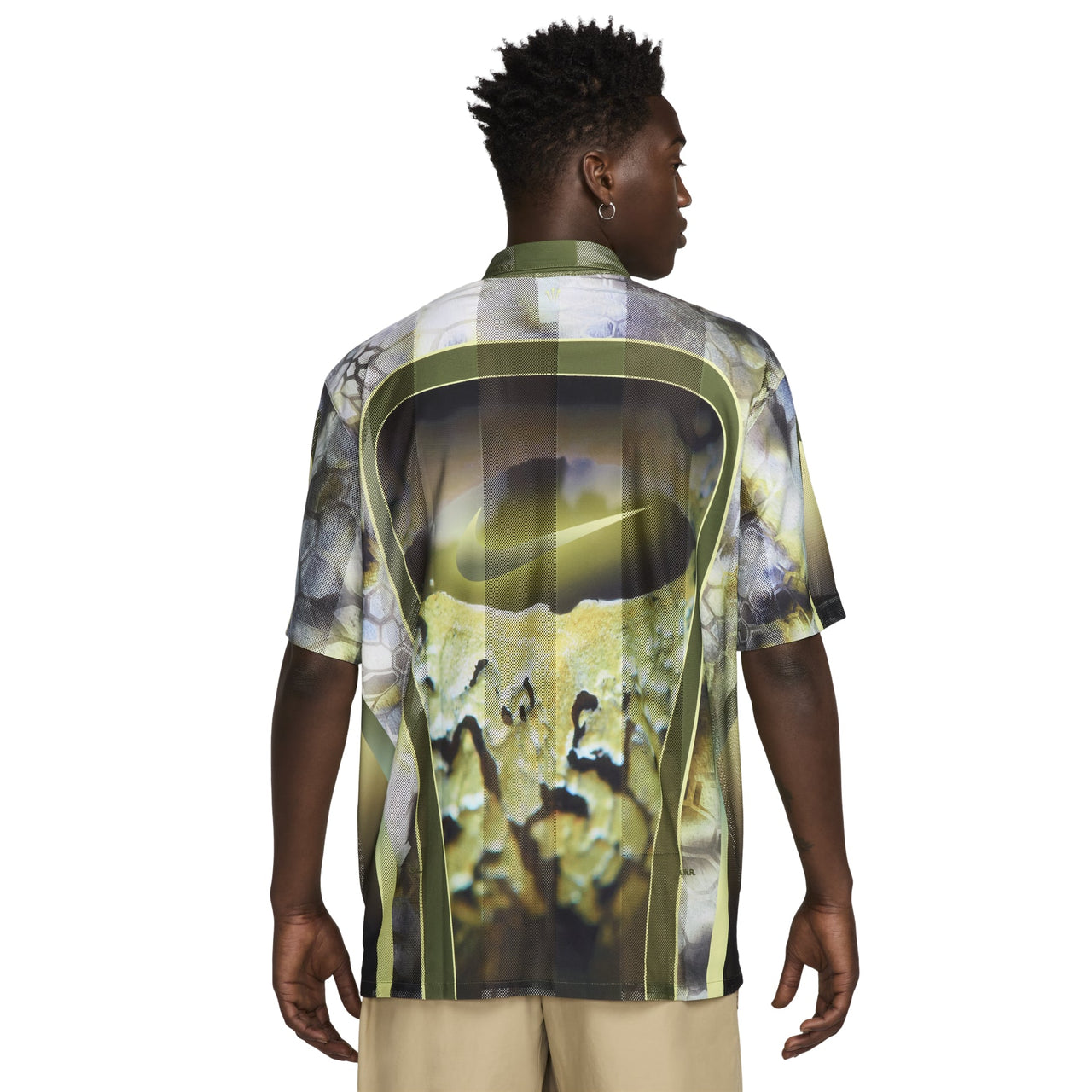 Nike x NOCTA Opal Button-Down Short Sleeve Shirt 'Pilgrim Oil Green' FV1939-378