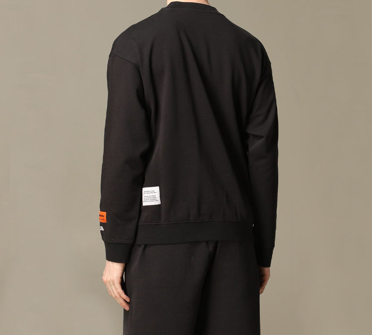 Men's HERON PRESTON Printing Long Sleeves Black HMBA007S208960191088