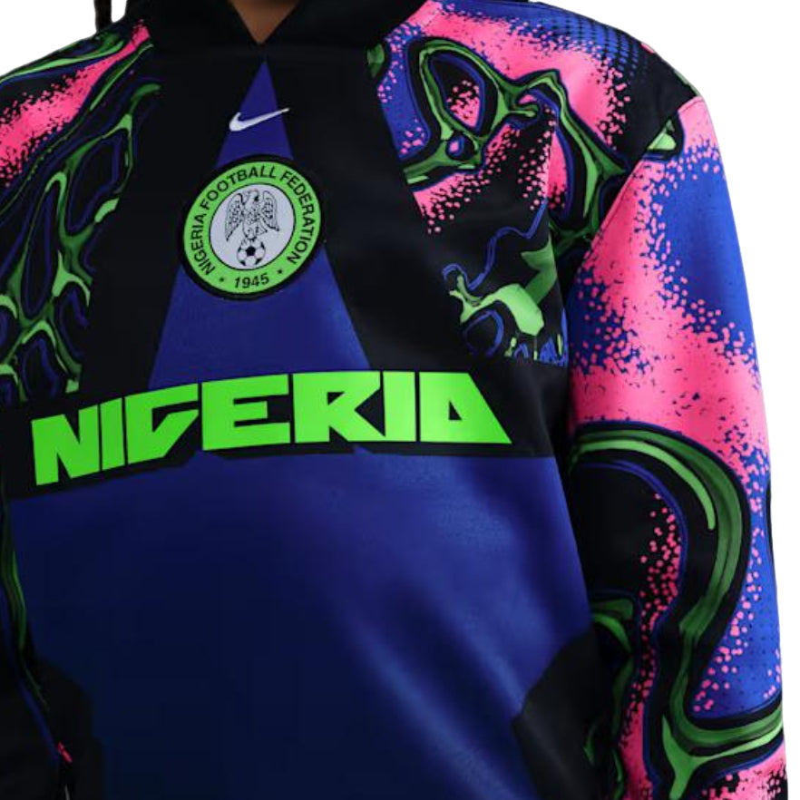 (GS) Nike Nigeria Hollywood Keeper Dri-FIT Jersey 'Black Hyper Pink White' IO2404-010
