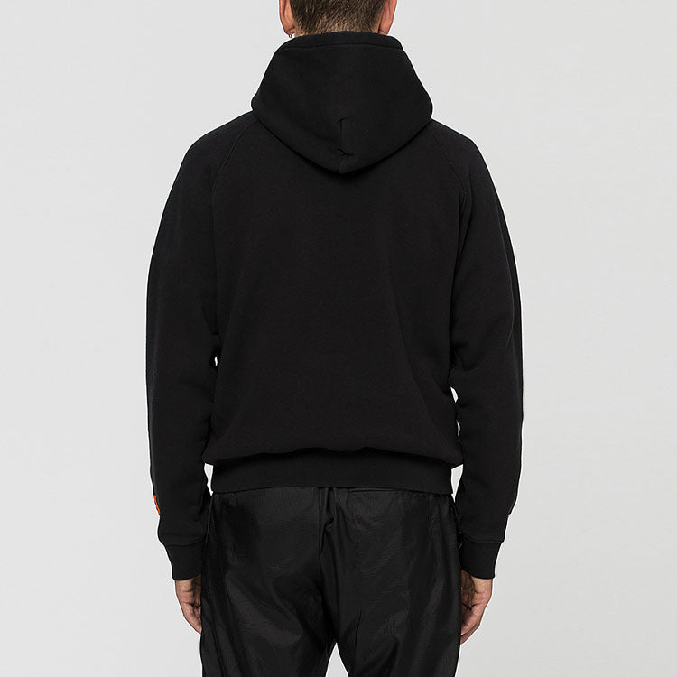 HERON PRESTON Heron Pop Over Hoodie 'Black Orange' HMBB001F198080030488