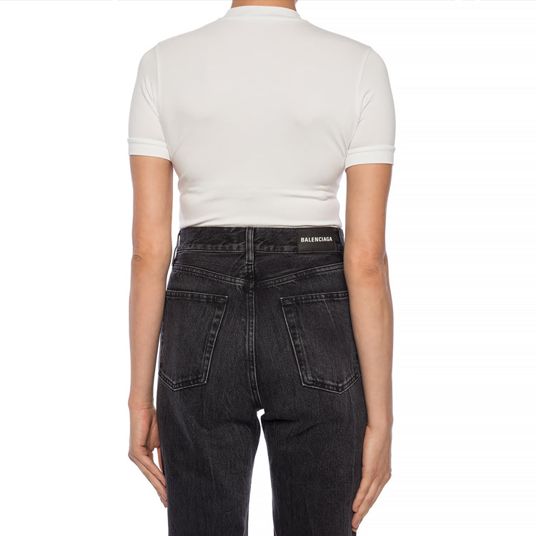Balenciaga SS21 Alphabet Short Sleeve White 594603TGV479000