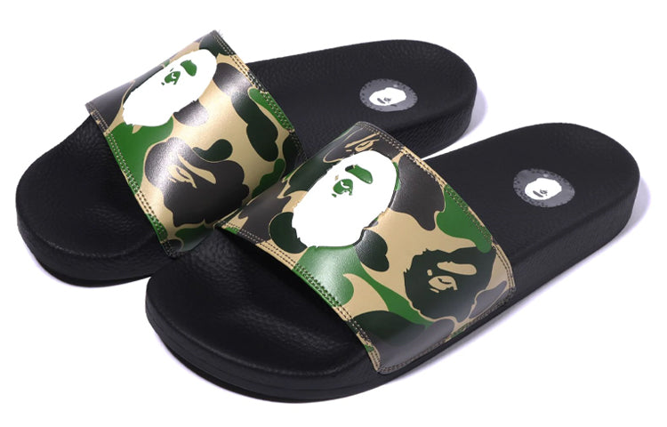 A BATHING APE Camo Slide 'Black' 1I30-191-001