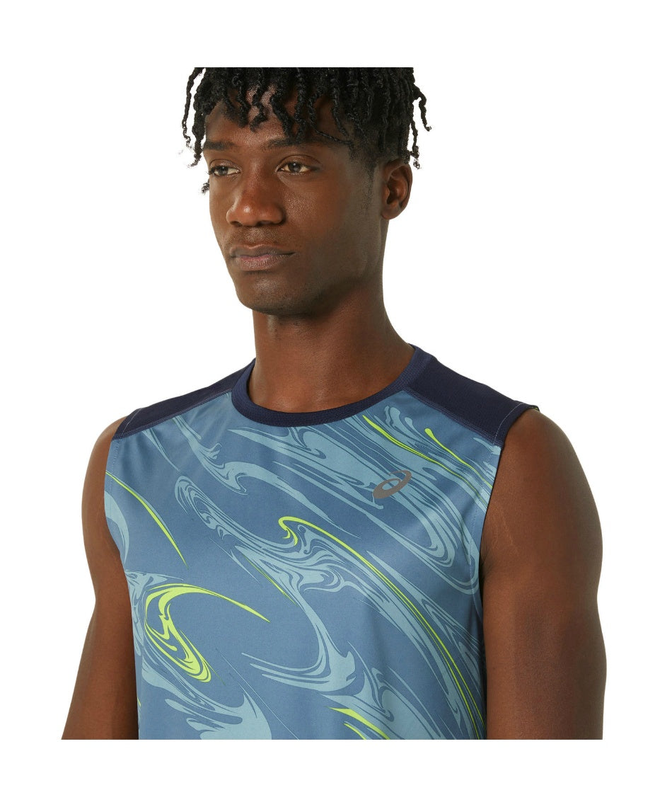 ASICS Wear Graphic Vest 'Steel Blue' 2011C776-400