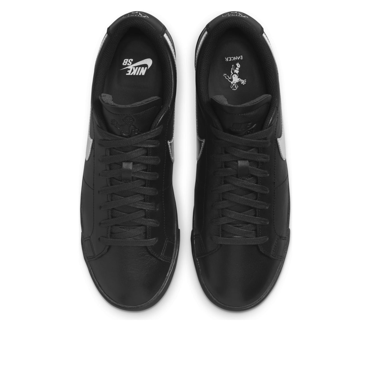 Nike x Dancer Skateboards SB Zoom Blazer Low 'Black Metallic Silver' HJ6703-001