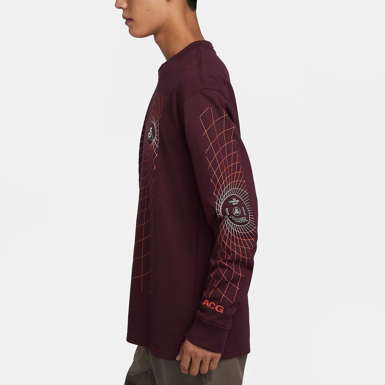 Nike ACG Manhole Long Sleeve T-shirt 'Burgundy' FJ1134-681