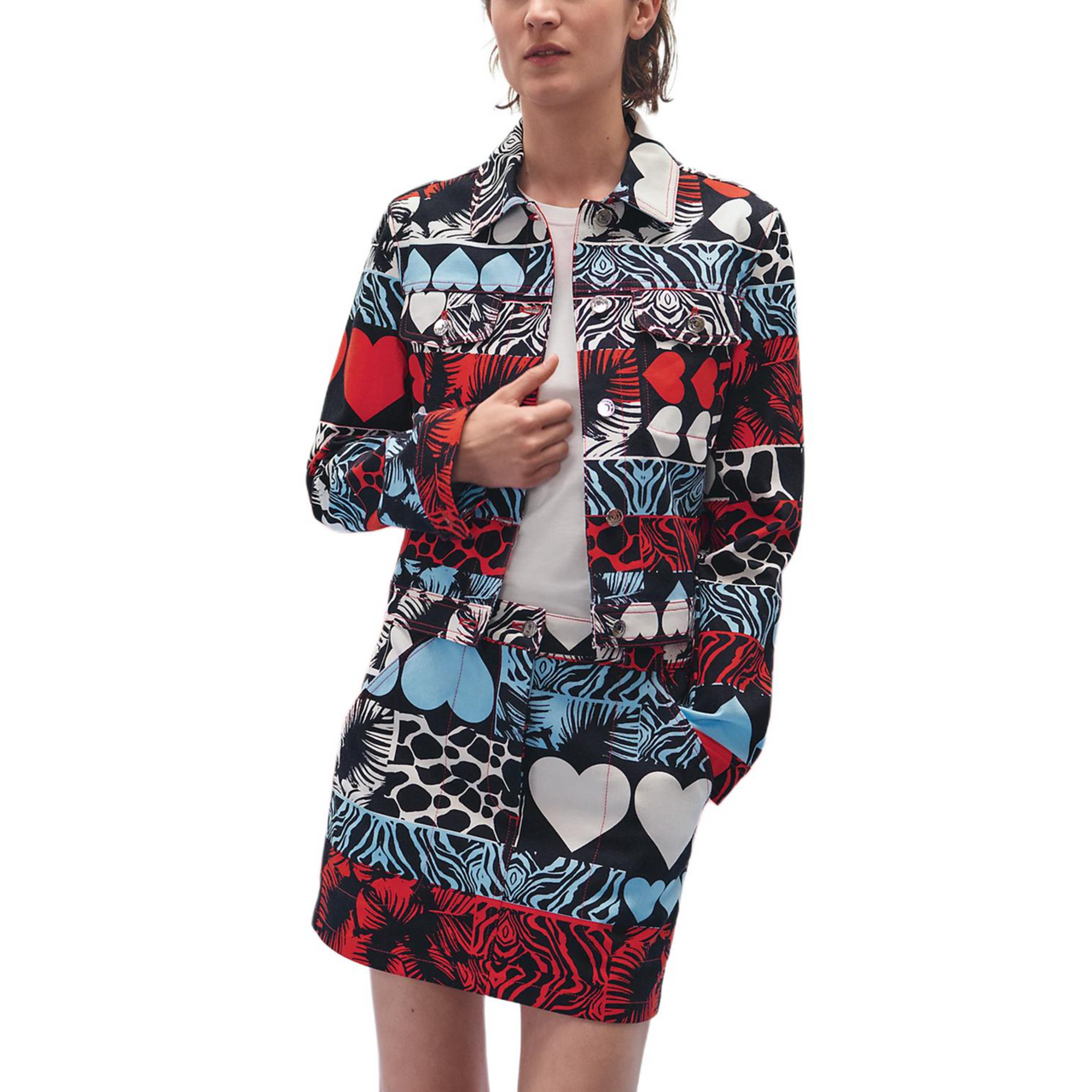 HERMES Denim Jackets Women's Multicolor