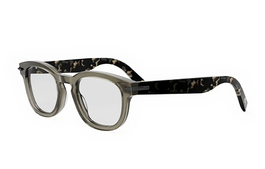 DIOR Acetate Irregular Shape Eyeglass Frames Women's Brown