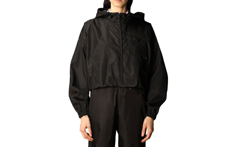 PRADA Cropped Coats Women's Black