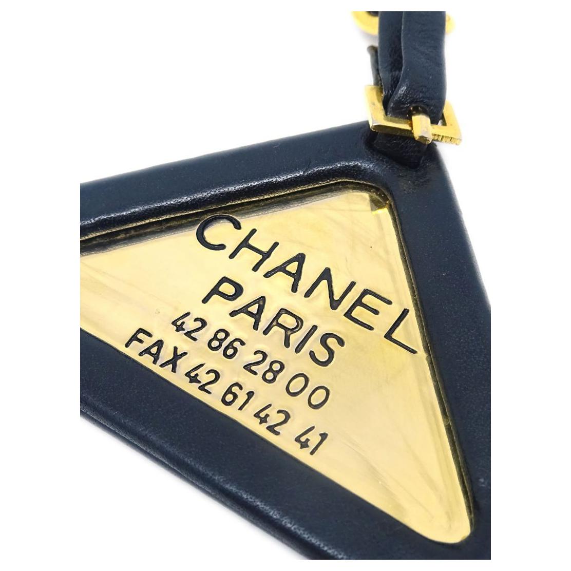 CHANEL 1994 Triangle logo Key Holder