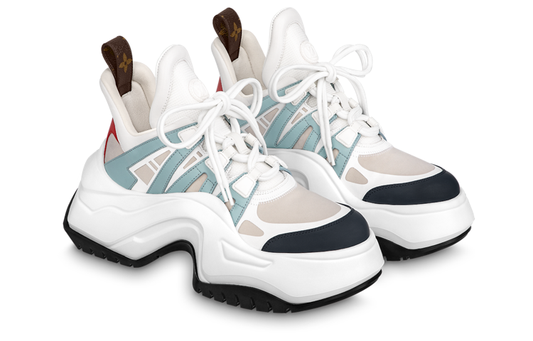 LOUIS VUITTON Archlight 2.0 Platform Sneakers 'White Beige Blue' Women's