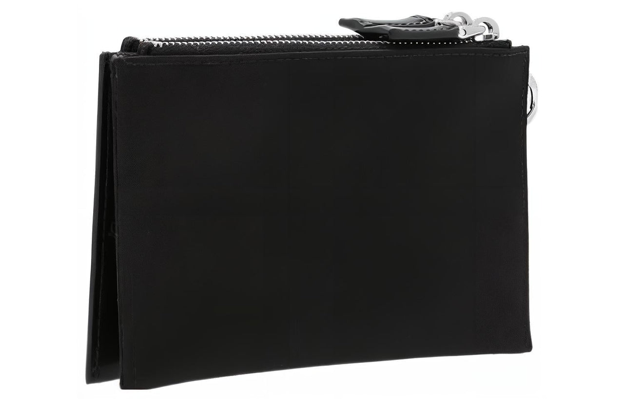 PRADA Cow Leather Clutch Men's Black