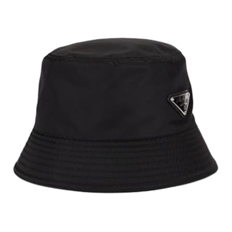 PRADA Cotton Bucket Hats Men's Black