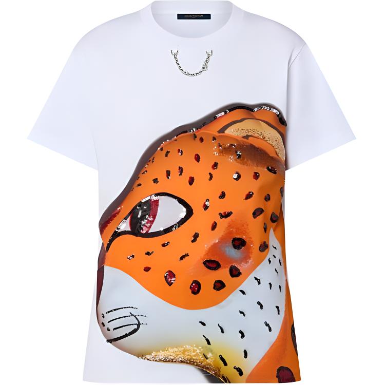 LOUIS VUITTON Sequin Leopard T-Shirt