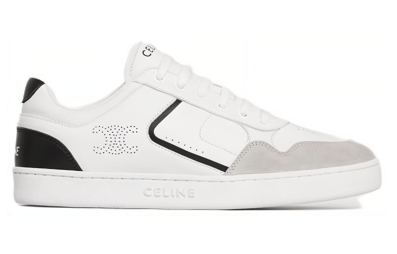 CELINE CT 10 Low Top Skateboard Shoes Women's White