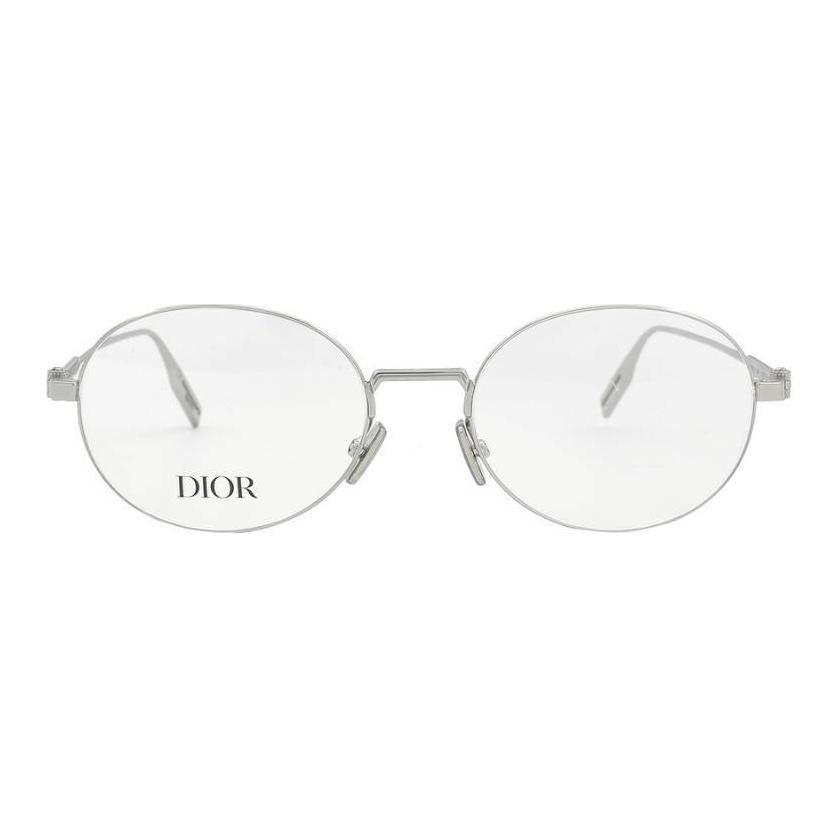 DIOR Metal Round Eyeglass Frames Men's Silver