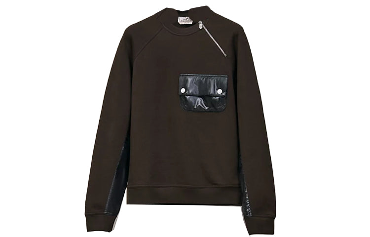HERMES Sweatshirts Men Dark Green