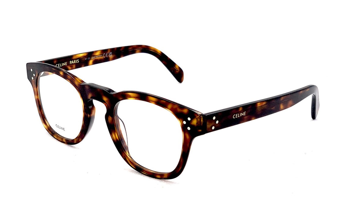 CELINE Rectangular Eyeglass Frames Men's Tortoiseshell