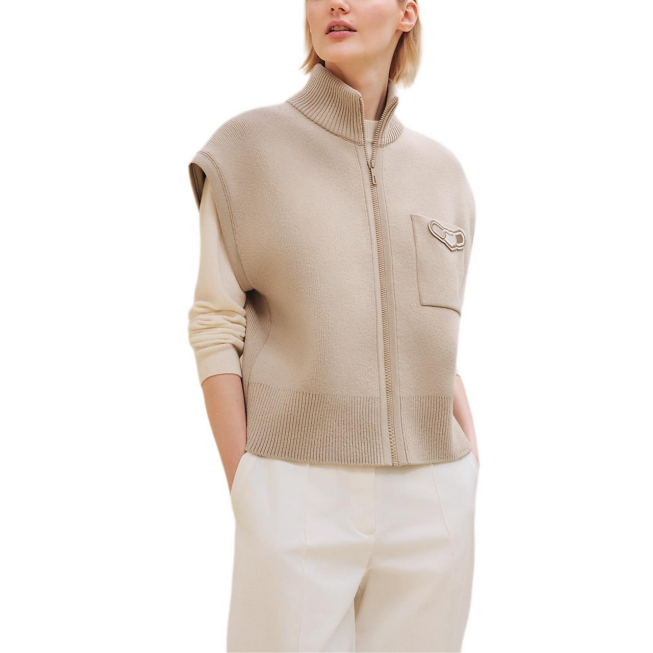 HERMES FW24 Down Jacket Women's Khaki