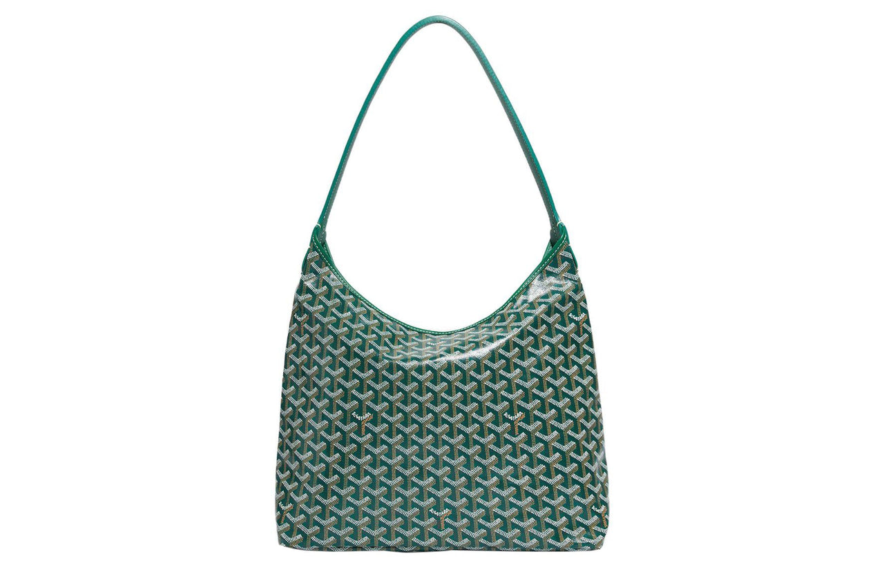 GOYARD Bohème Hobo Canvas With Leather Hobo Bag Shoulder Bag Shoulder Bag Women's Green/Pink Large Heart Edition