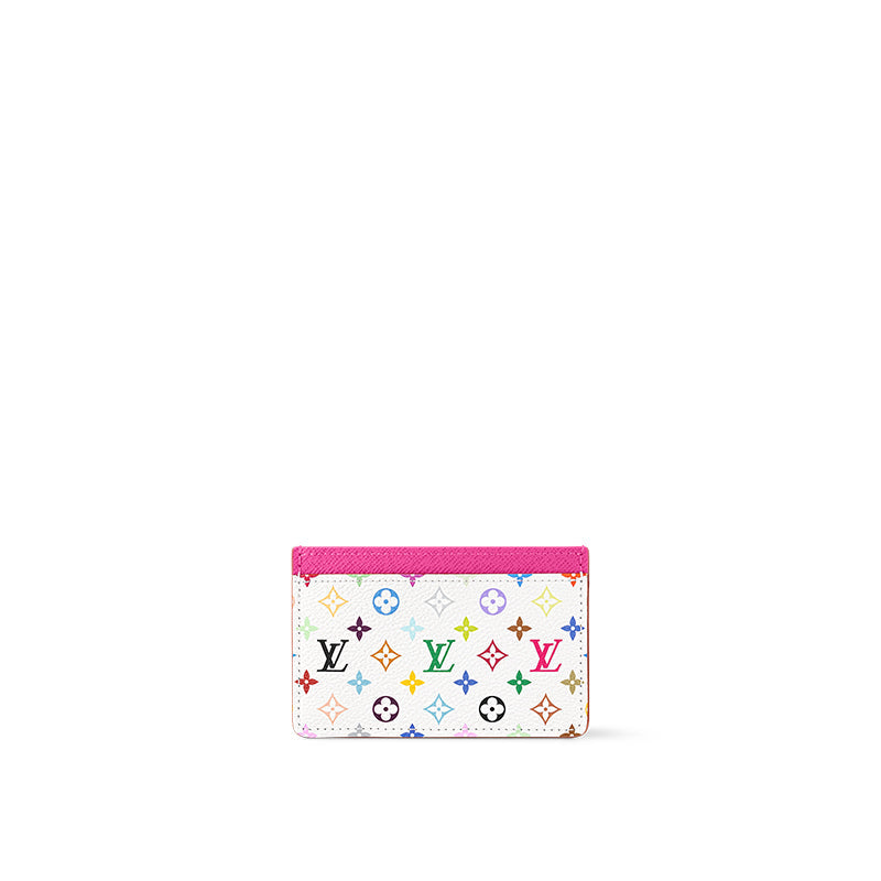 LOUIS VUITTON X Takashi Murakami Card Holder White Multicolored