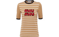 MIU MIU T Shirt Women's Camel Brown