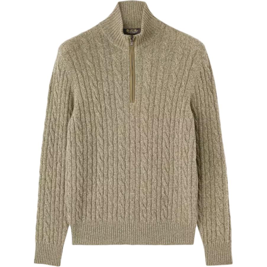Loro Piana Zipped Turtleneck Knitted Sweater