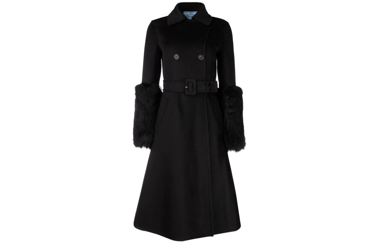 PRADA Coats Women's Black