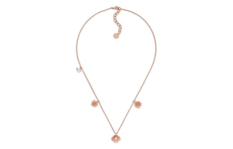 DIOR Metal Necklaces Women's Rose Gold