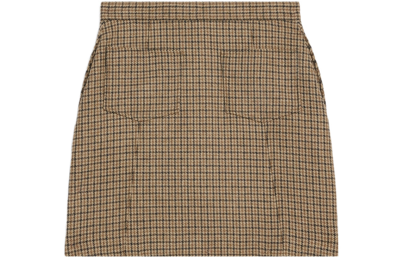 CELINE Casual Short Skirts Women's Yellow