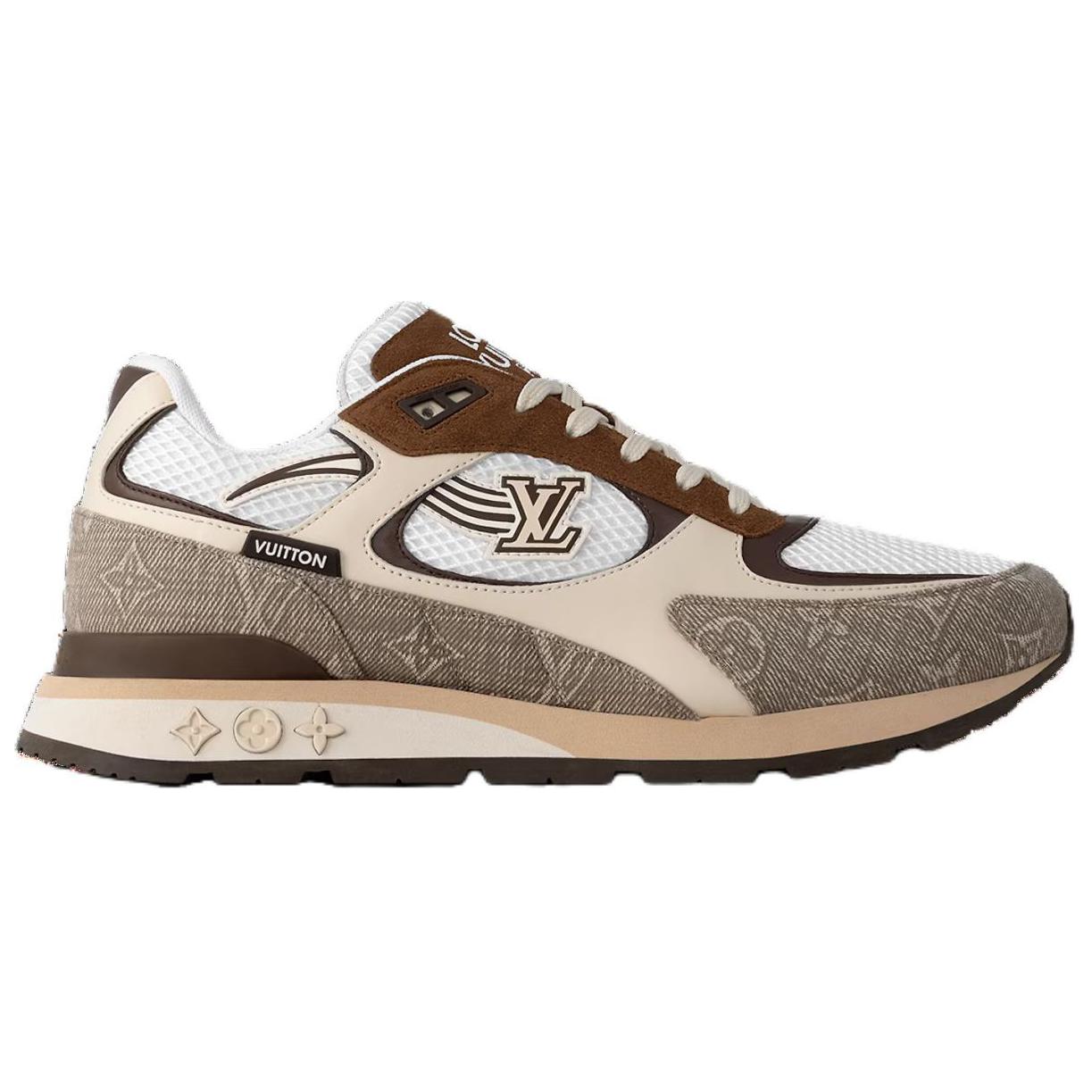 LOUIS VUITTON Run Away Low-Top Casual Shoes Men's Brown